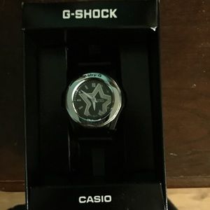 Black and silver  Baby G Shock watch
