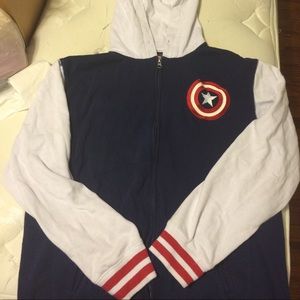 CAPTAIN AMERICA XL ZIP HOODIE
