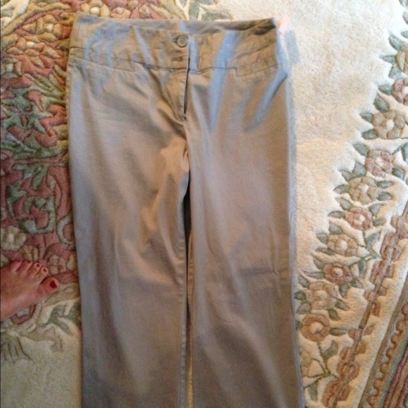 Size 14 stretch women's trousers khaki. Perfect.