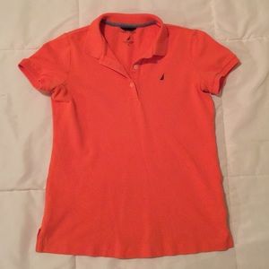 Orange woman nautica polo