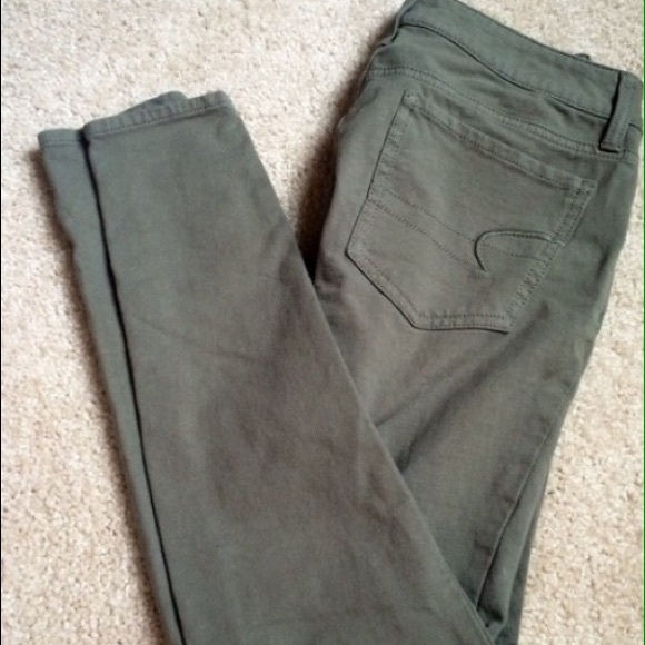 Light Brown/Olive size 6 American Eagle Jeans - Picture 1 of 4