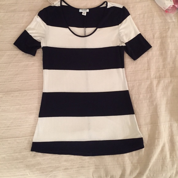 Striped short-sleeved top - Picture 1 of 1