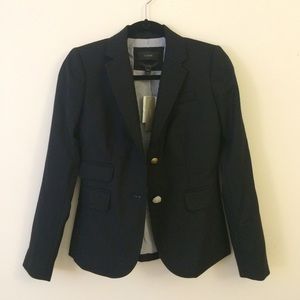 J. Crew Schoolboy Blazer Black Size 00 NWT