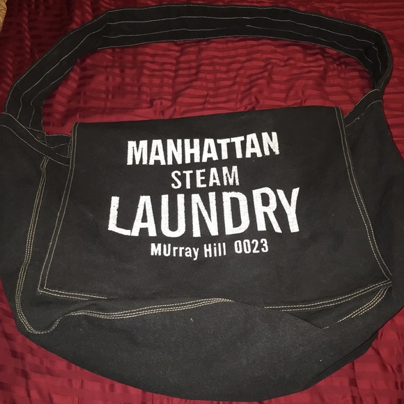 X-Large Black Denim over shoulder satchel bag