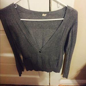 Gray cardigan