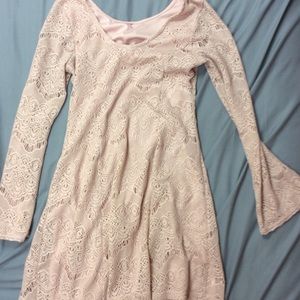 Pink lace exhilaration dress