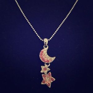 Moon and Star Necklace