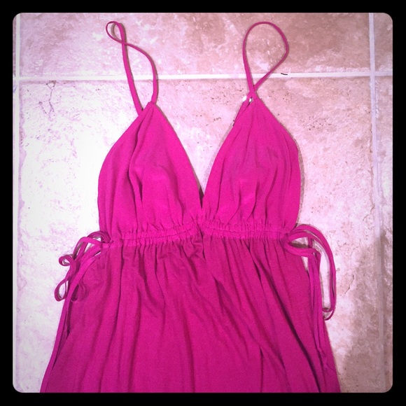 Long Magenta Summer Dress