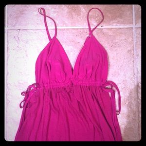 Long Magenta Summer Dress