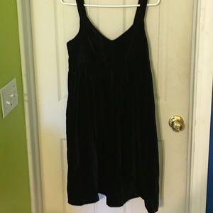 Black Velvet Babydoll dress
