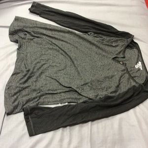 Simple black and gray baseball tee