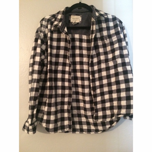 Black and White Plaid Flannel