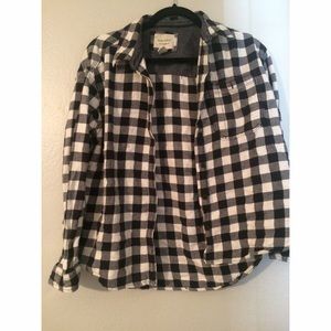 Black and White Plaid Flannel