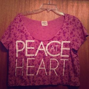 "Peace at Heart" Crop Top