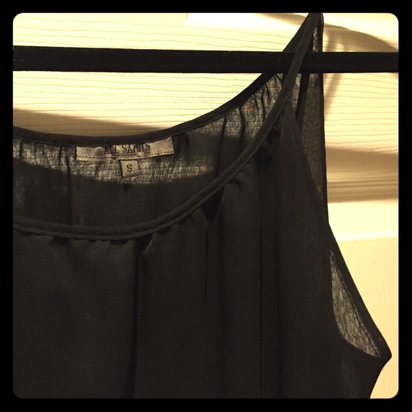All saints sheer blouse tank