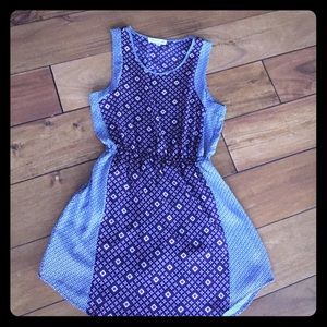 Black, white and purple Dress by Olive & Oak