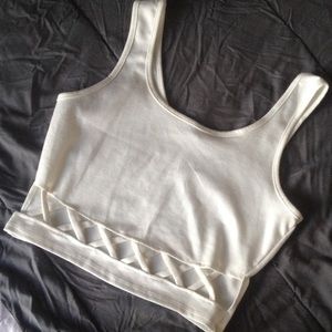 White Crop top