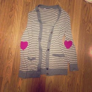Long sleeve striped cardigan