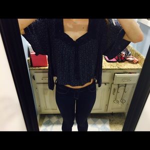 Hollister crop shirt