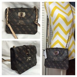 Guess brown crossbody bag nwt!