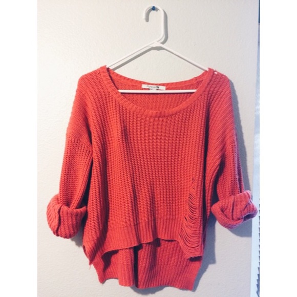 Forever21 cozy loose crop sweater Size S