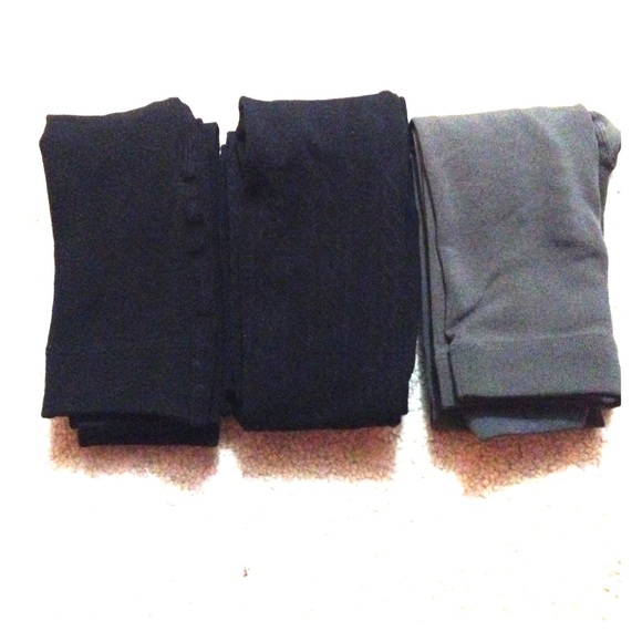 Dress leggings in black and gray