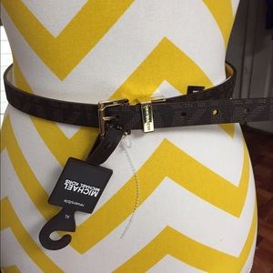 Michael kors brown twist reversible belt NWT!