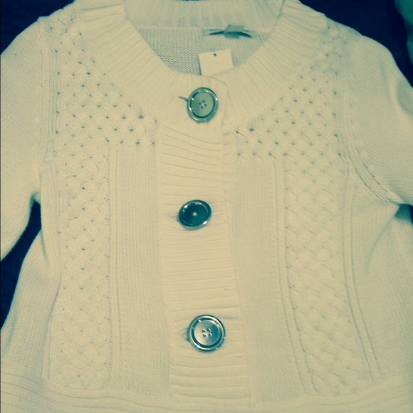 NWT Sz S Banana Republic White Summer Sweater - Picture 2 of 3