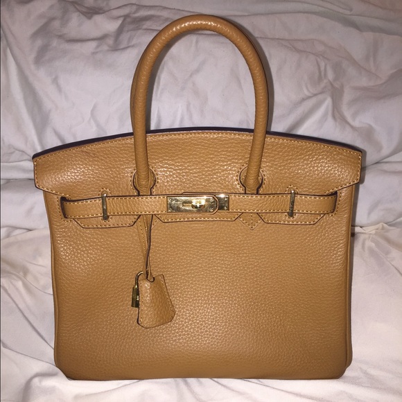 "Birkin" Bag w/ Logos (inspired)
