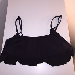 BLACK GARAGE BATHING SUIT TOP