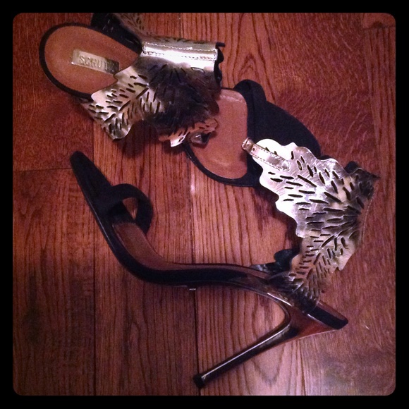 Schutz high heel sandals.