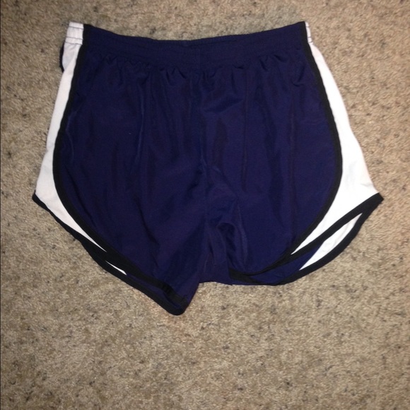 Navy running shorts
