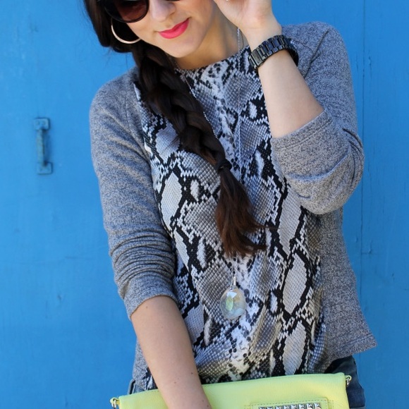 Zara Sweaters - Python-Print Sweater