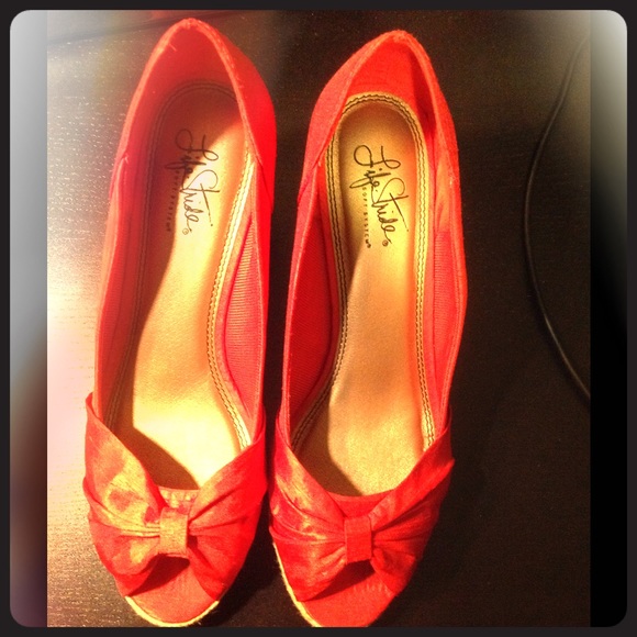 Red Wedge Shoes