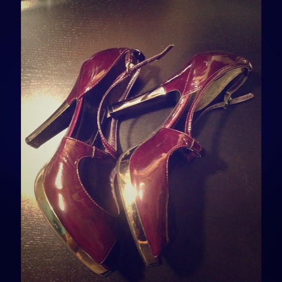 Purple and Silver Heels