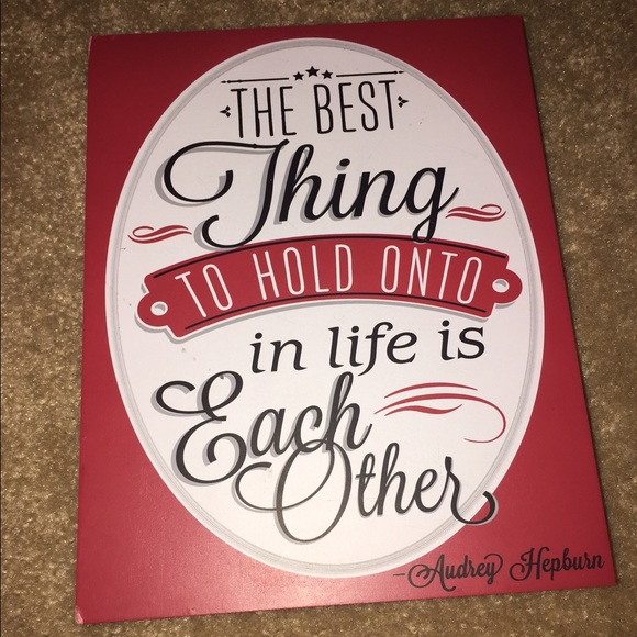 Audrey Hepburn quote decor