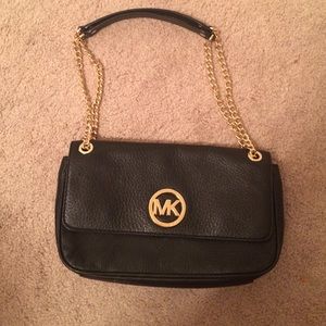 Michael Kors Fulton small black shoulder bag
