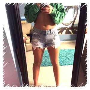 High waisted shorts