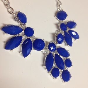 Royal blue statement necklace