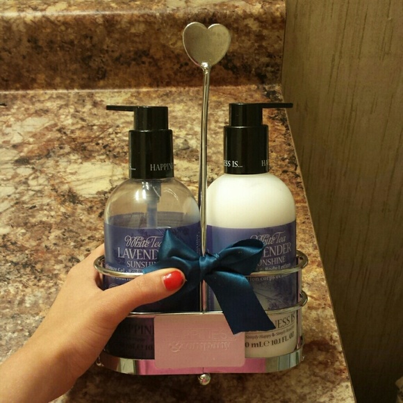 Lavender sent body wash and lotion.