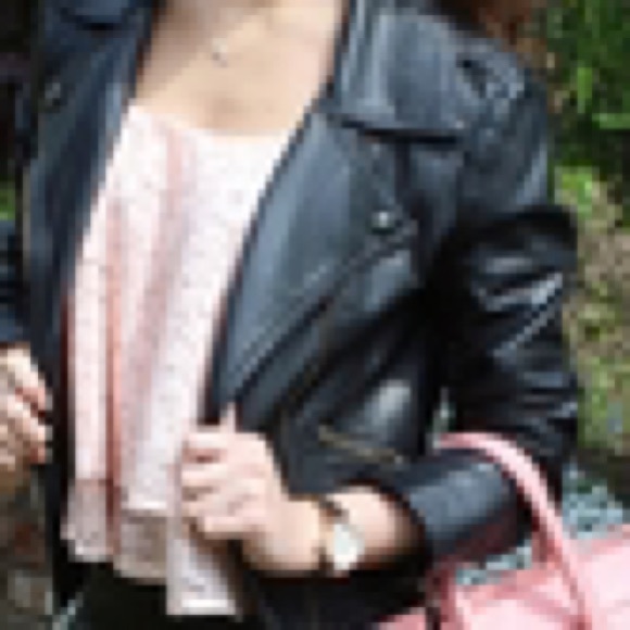 Faux leather jacket