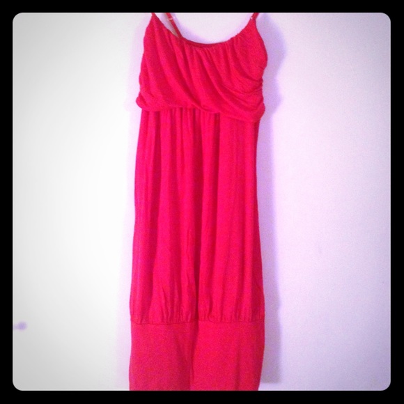 Bright coral dress