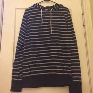 Navy Stripped Hoodie