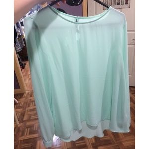 pretty mint colored blouse