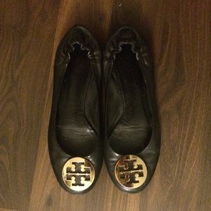 Black Tory burch flats size 10