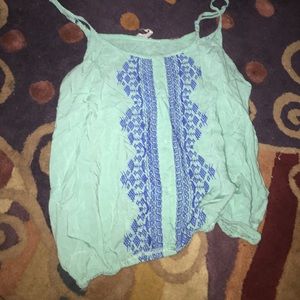Real and Blue Crop top