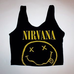 Nirvana crop top from Forever 21.