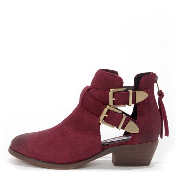 Steve Madden Burgundy cinch boots