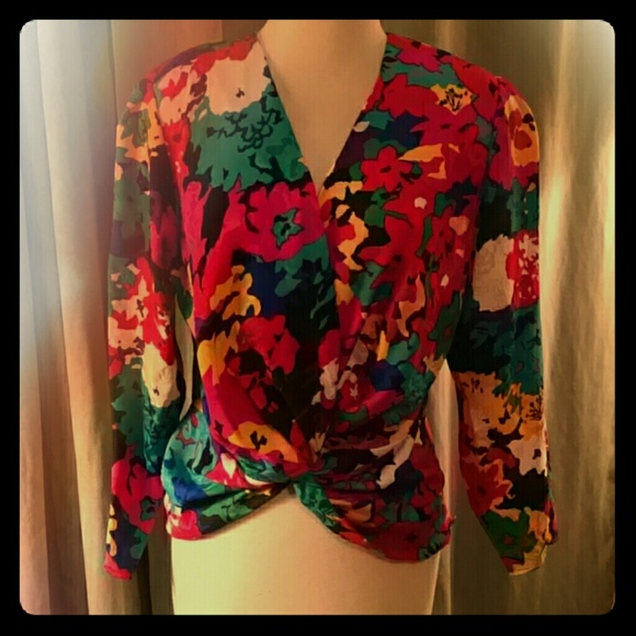 Vintage Flora Kung top