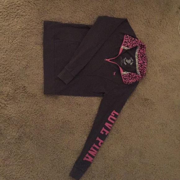 Grey and pink jacket from PINK!